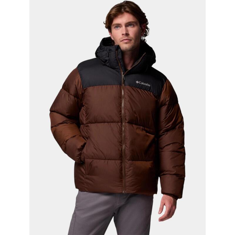 Jacheta de iarna Puffect II Hooded Jacket - maro barbati