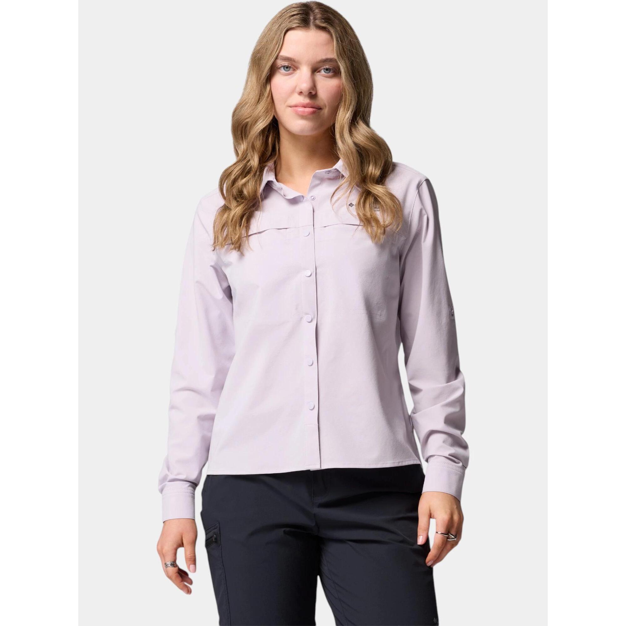 Columbia - Chemise Randonnée Femme Summit Valley Woven - Chemise Manches Longues - Violet - Decathlon