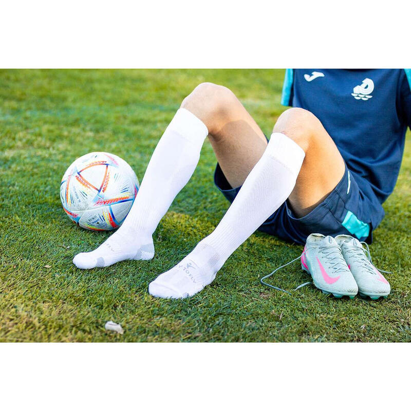 Șosete de fotbal lungi 3/4 - Alb