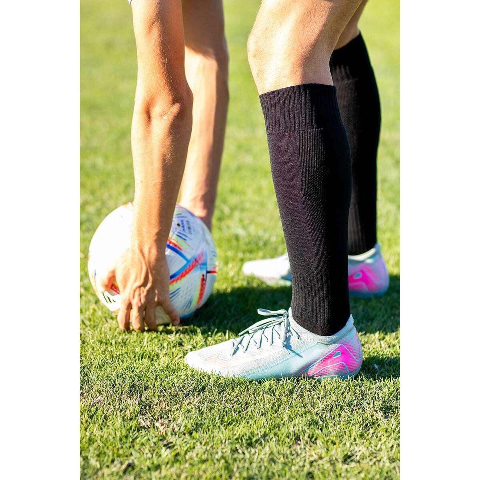 Șosete de fotbal lungi 3/4 - Negru