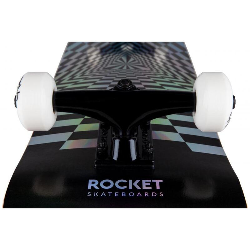 Rocket Prism Foil Silver 7.75" Skateboard