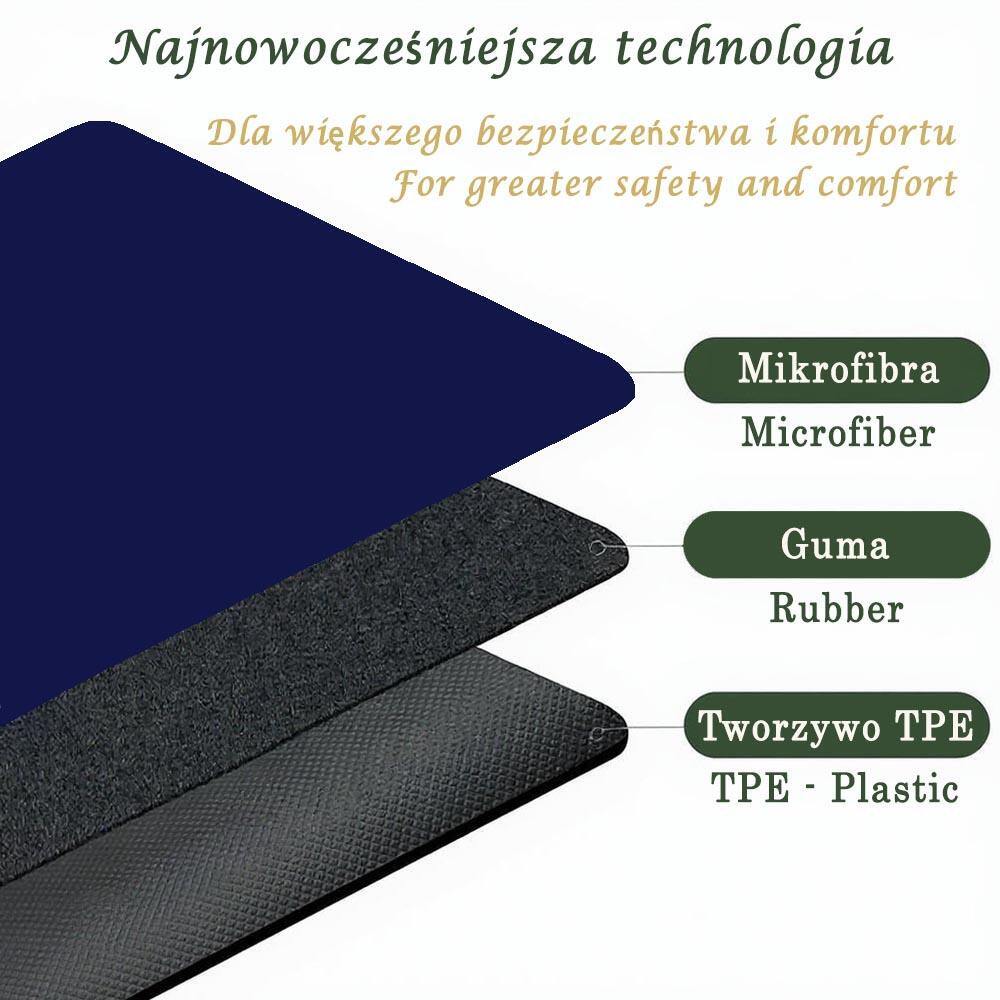 Mata do jogi Hi-tech 6mm +Wodoodporna torba, 3 materiały dla większej wygody1 6/7