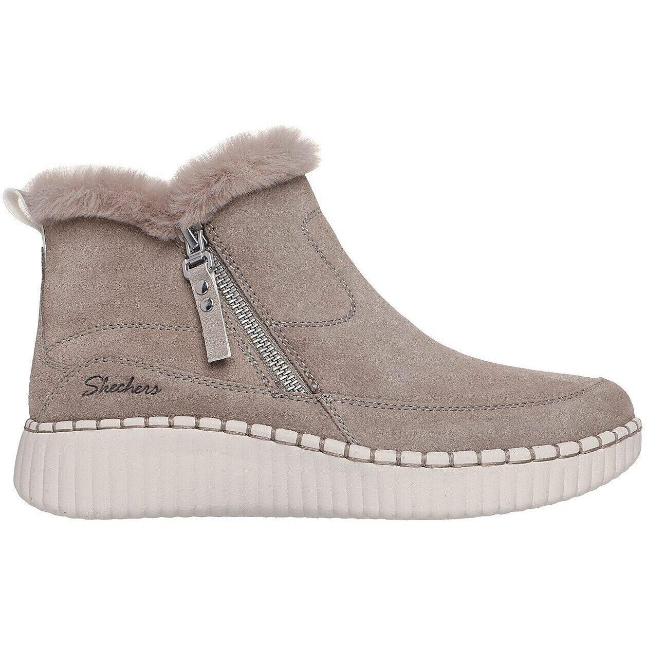 Botas Skechers Wilshire Blvd - Fresh Zip, Gris, Mujer 3/5