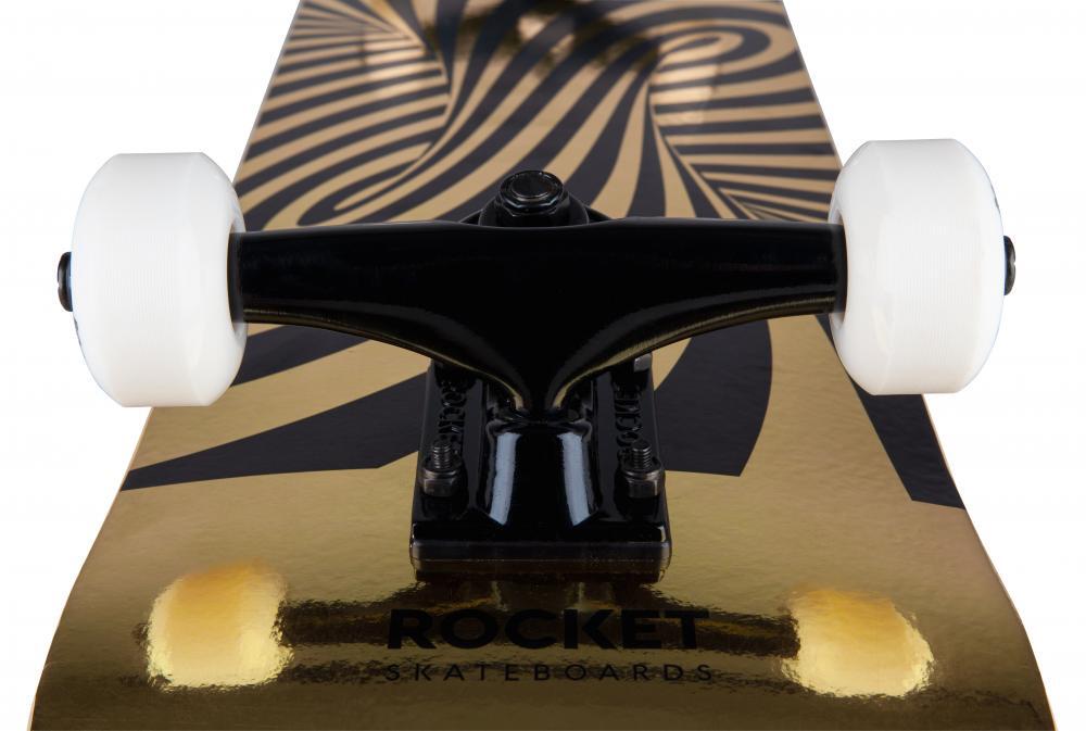 Rocket Twisted Foil Gold 7.5" Skateboard 2/5