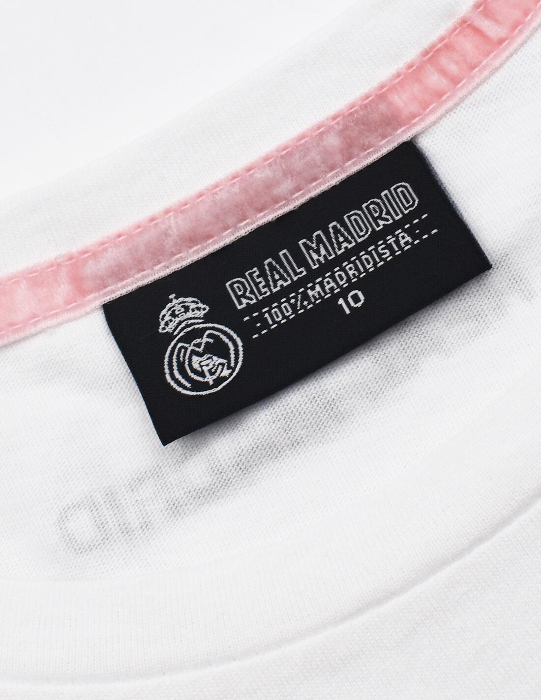 Camiseta Real Madrid Blanca con Escudo Verde - Junior 4/4