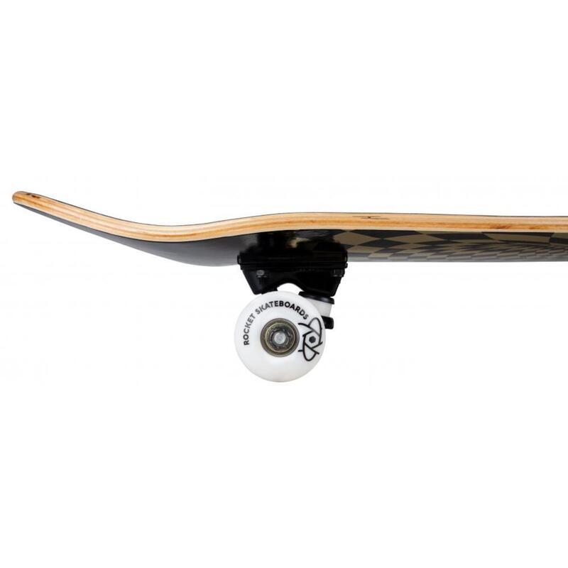 Rocket Vortex Foil Gold 8" Skateboard