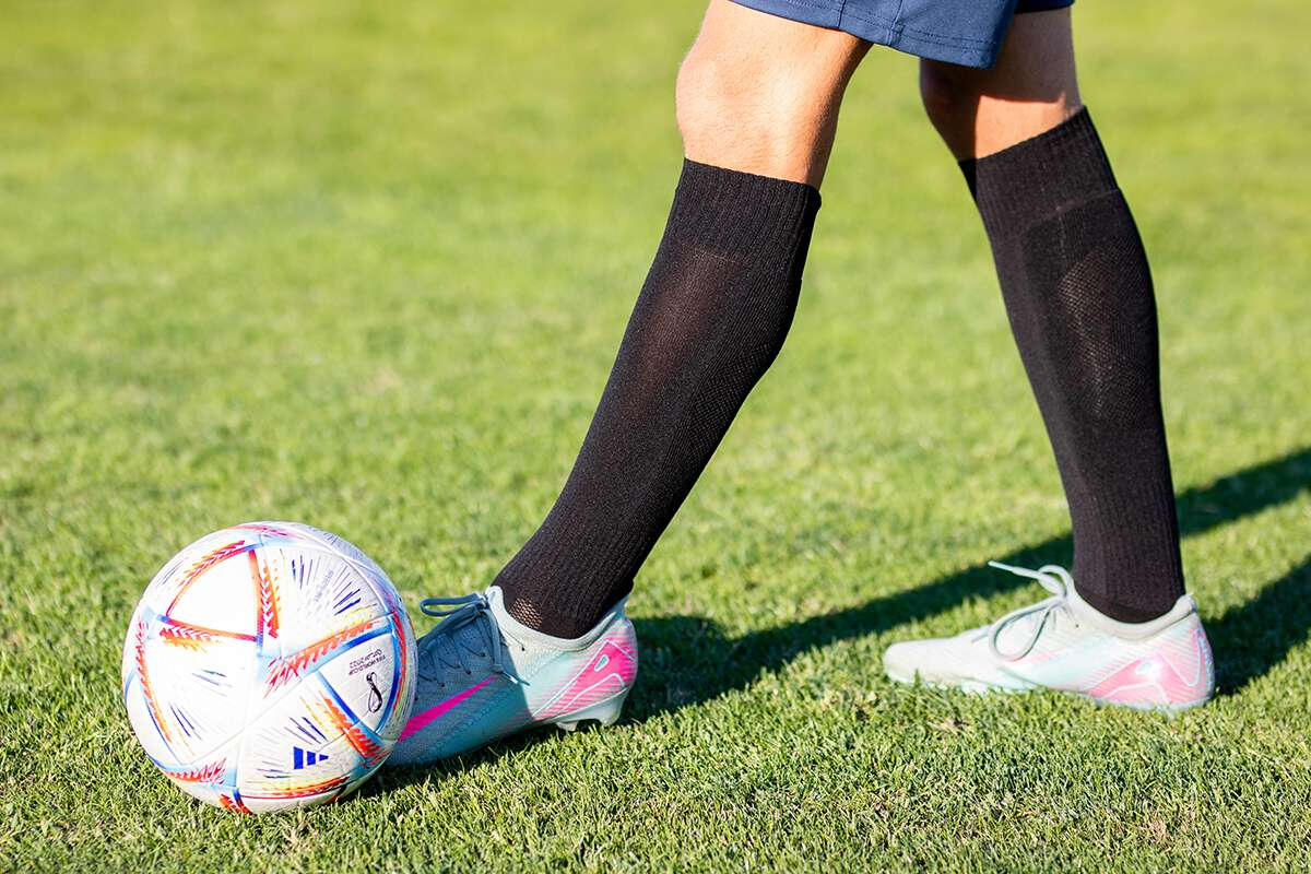 Chaussettes de football longues 3/4 2/5