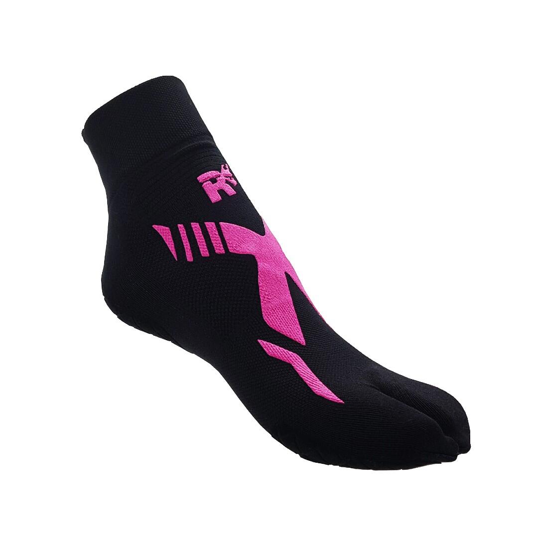 chaussettes natation adulte piscine antidérapantes antibactérien fuchsia 3/6