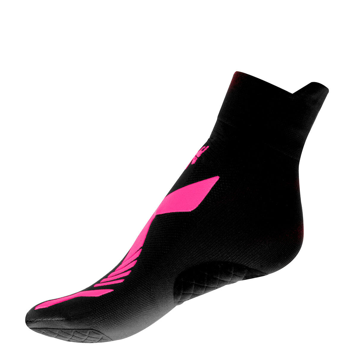 chaussettes natation adulte piscine antidérapantes antibactérien fuchsia 2/6