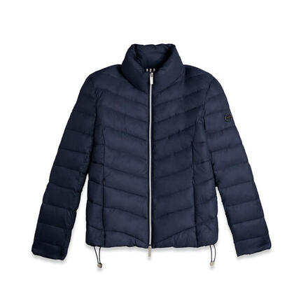 Doudoune pour femmes matelassée, col montant et finition brillante