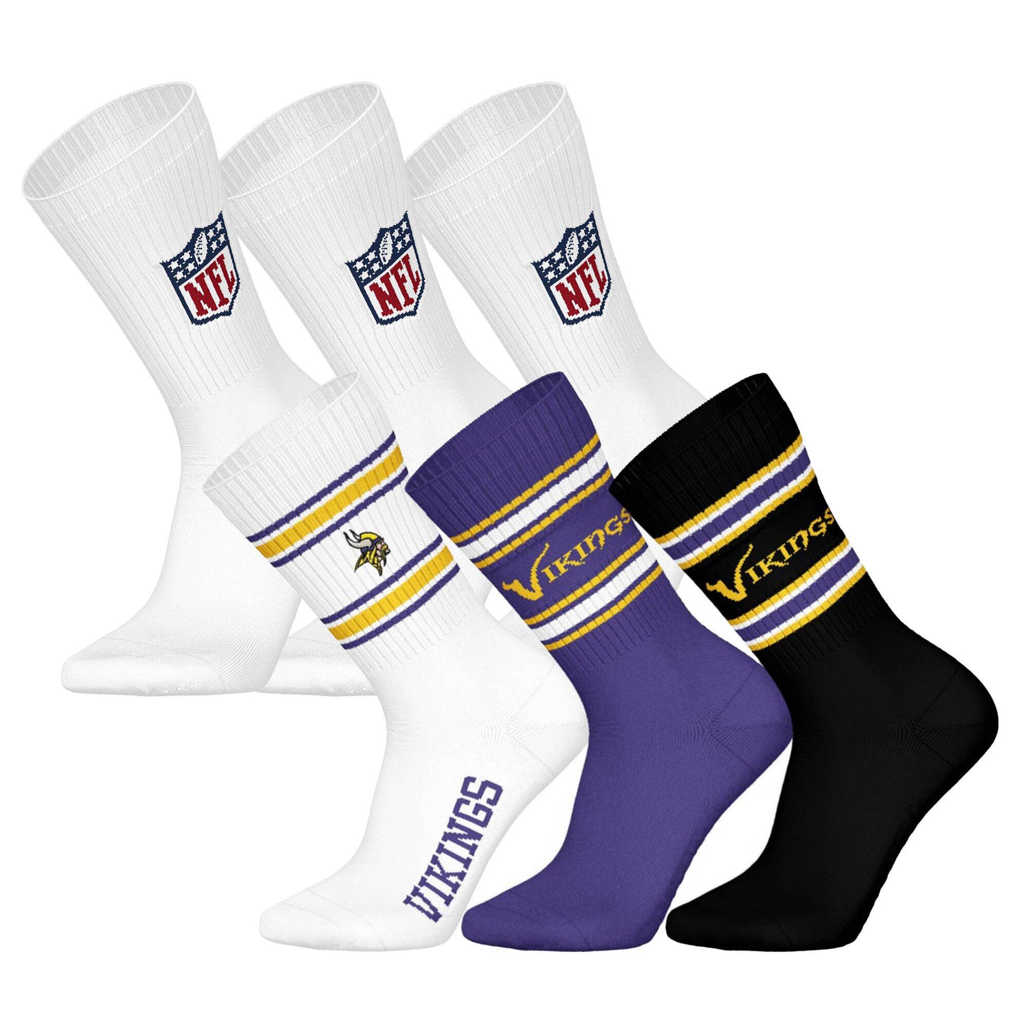 NFL Socken Unisex 6er Pack Stretch-NFL 6Pack Crew Socks