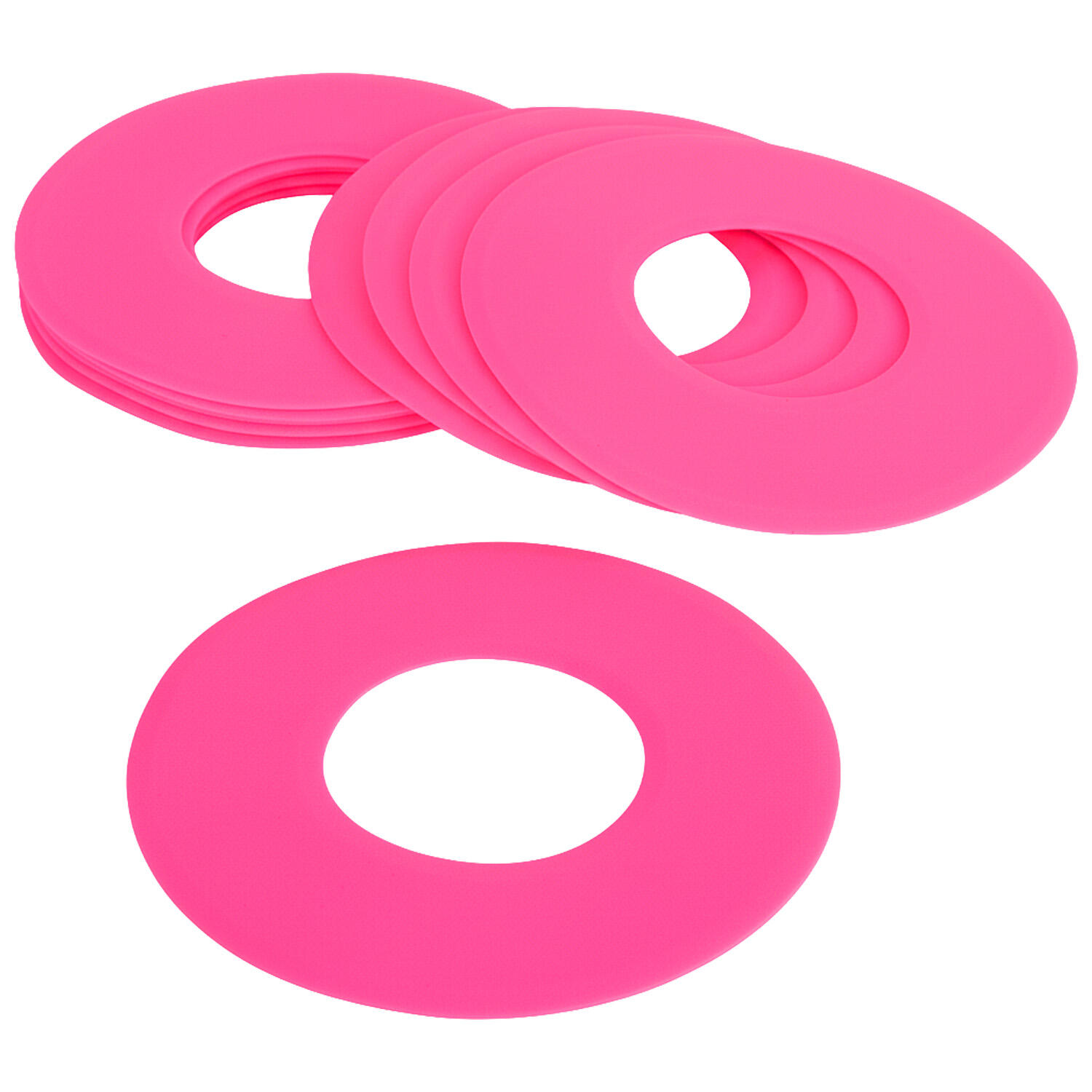Set 10 Aros Planos Zastor Sol-Ring - Fucsia 4/4
