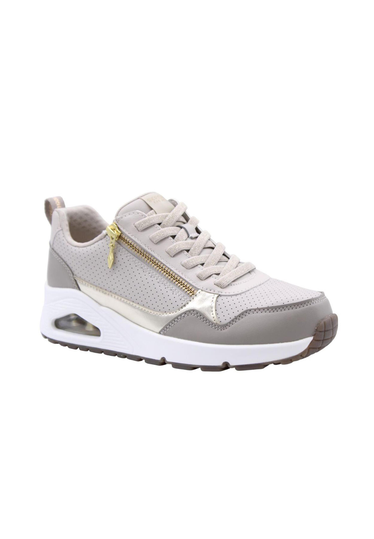 Buty SKECHERS UNO METALLIC SLIDERS Beżowy