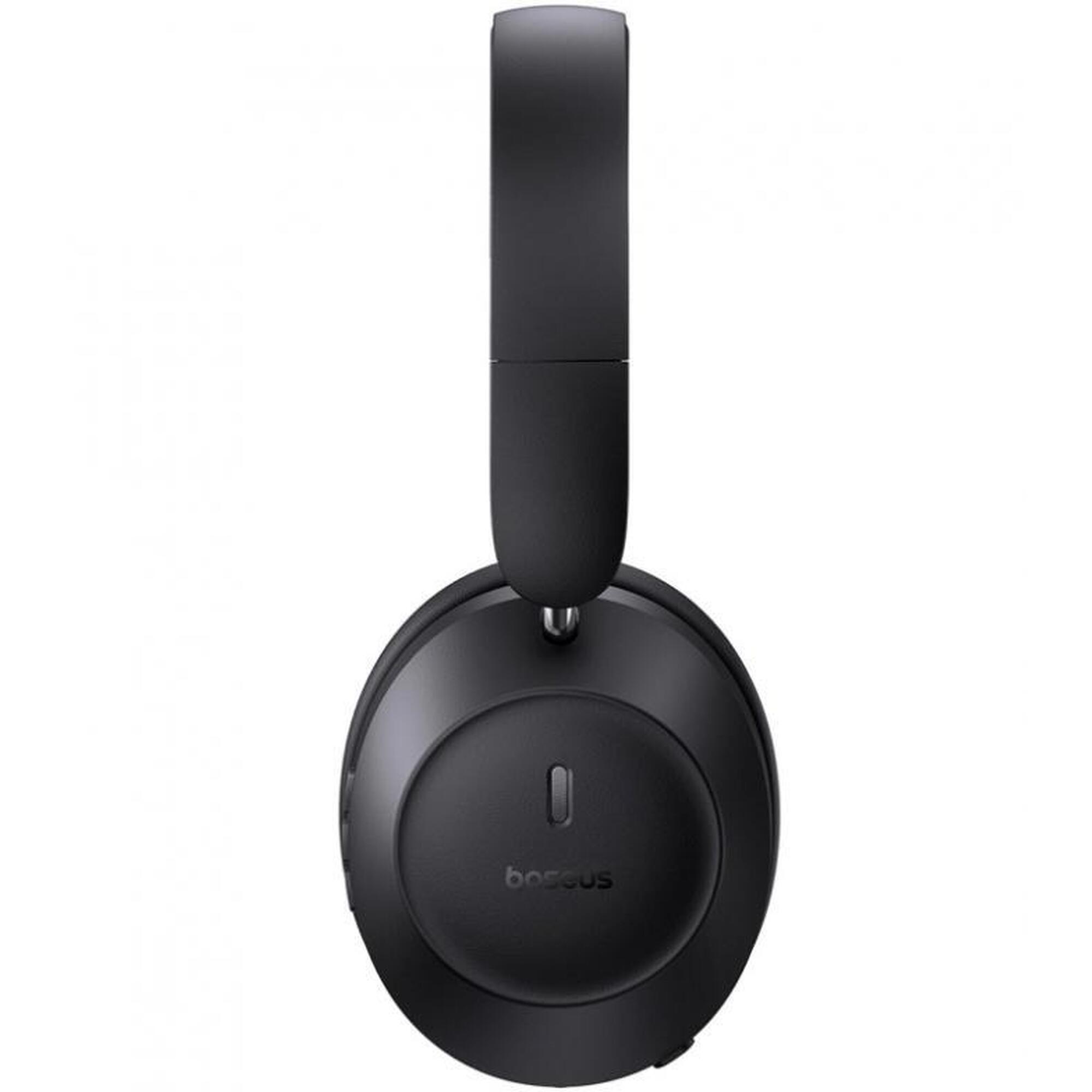 Casti Stereo Baseus Bass 30 Max, Bluetooth, A2DP, Microfon (Negru)