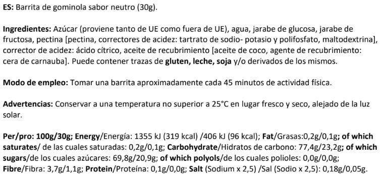 Gummy bar - 30g Neutro da Amix Nutrition 2/3