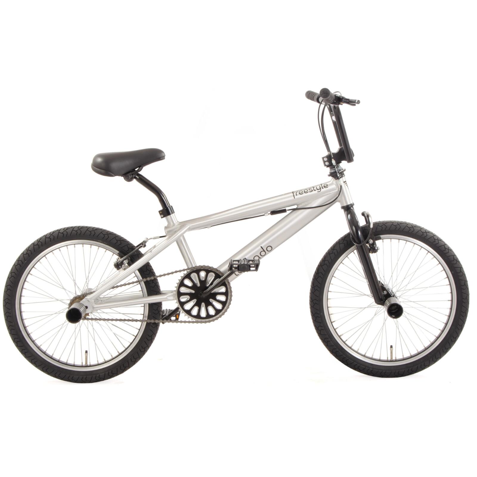 Tonar - Tornado Freestyle 20 Pouces Bmx Argent - Freins V-brakes - Bmx - Blanc - No Size - Decathlon