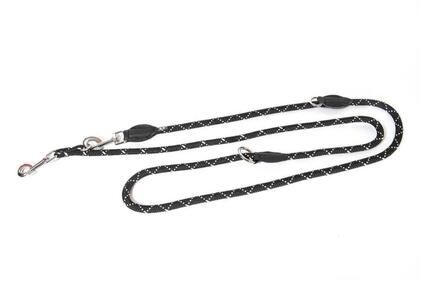 Laisse de sport anti-glisse Color & Gray 14mm x 2,2m ajustable à 3 anneaux,