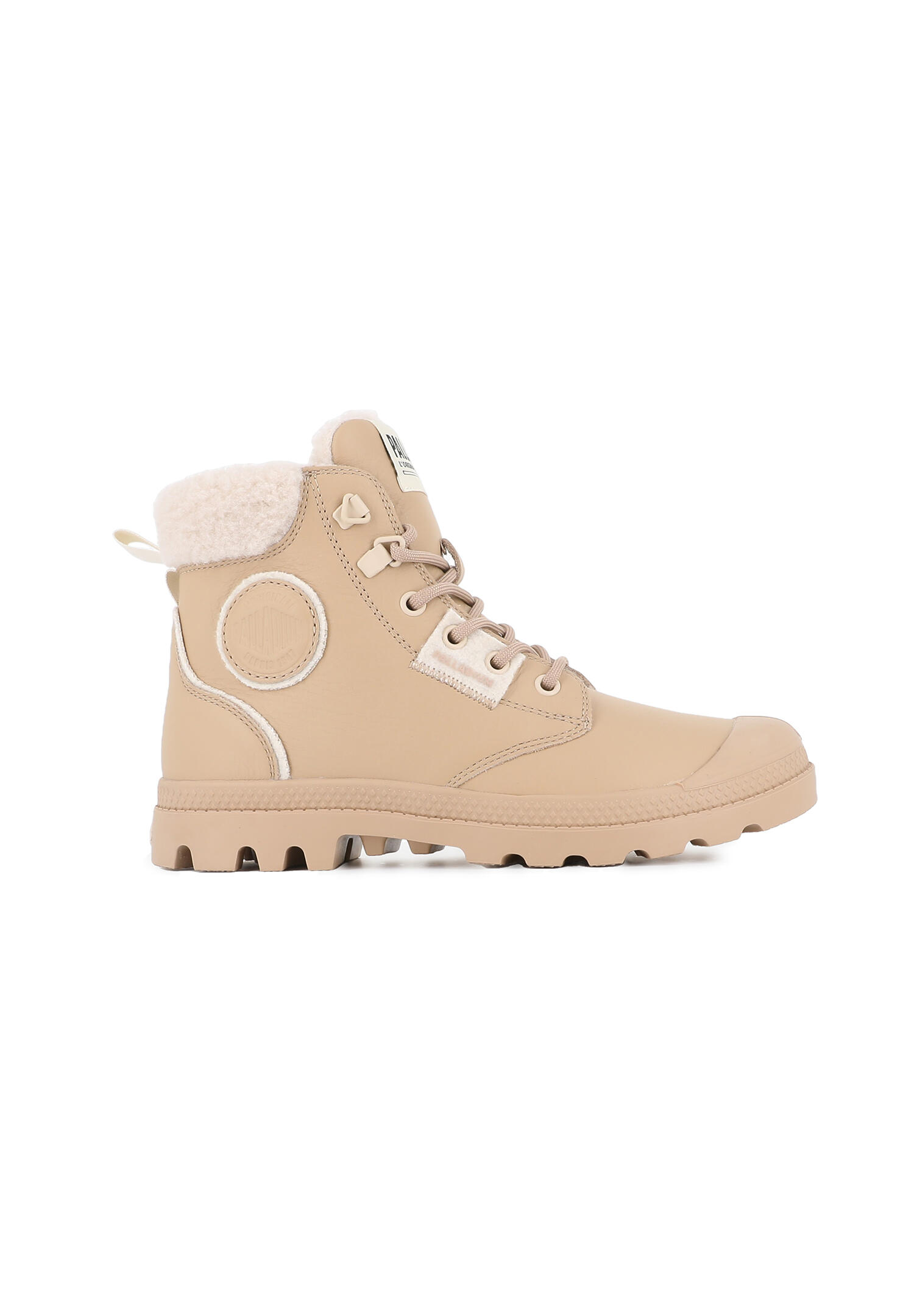PALLADIUM Pampa Hi Snow Warm Damen Boots Stiefelette Leder 94380-235-M beige tan 2/6