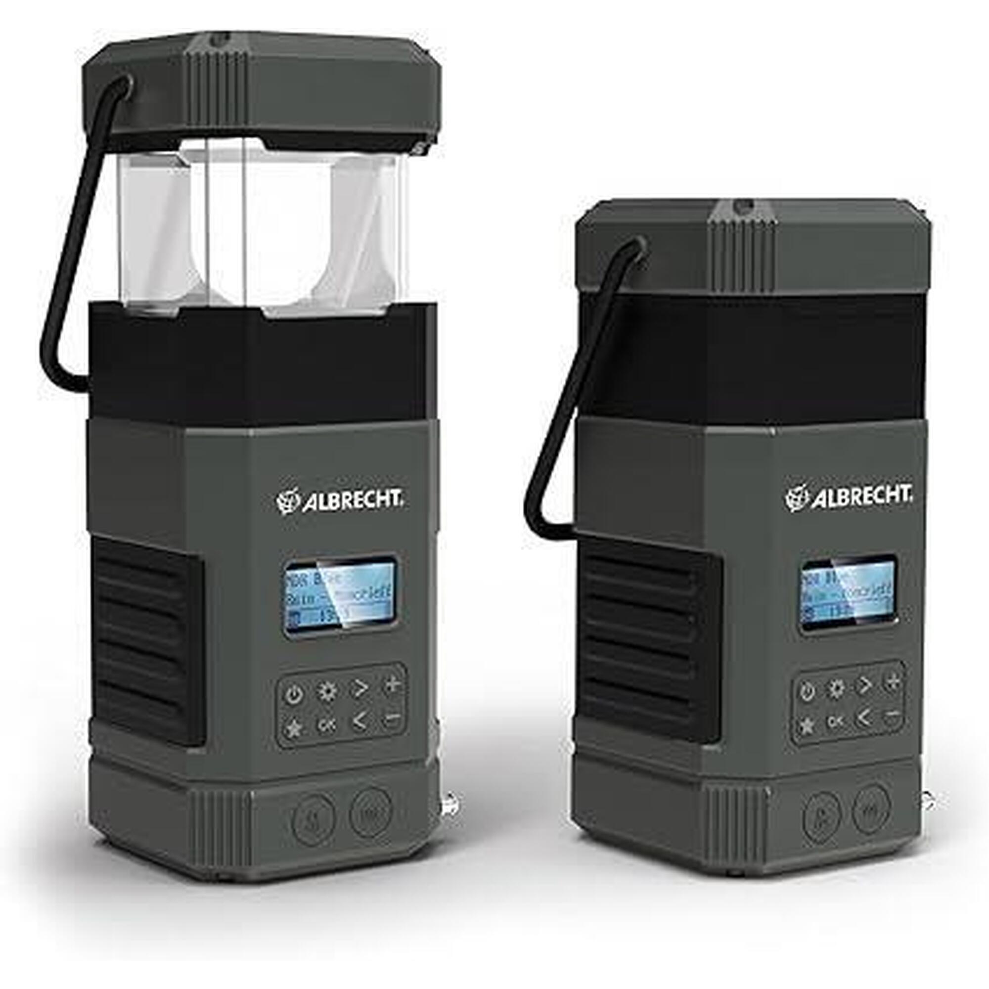 Albrecht - Albrecht Dr114 – Radio Dab, Ipx5, Récepteur Fm, Fonction Sos, Power Bank - Batterie Externe - Noir - No Size - Decathlon