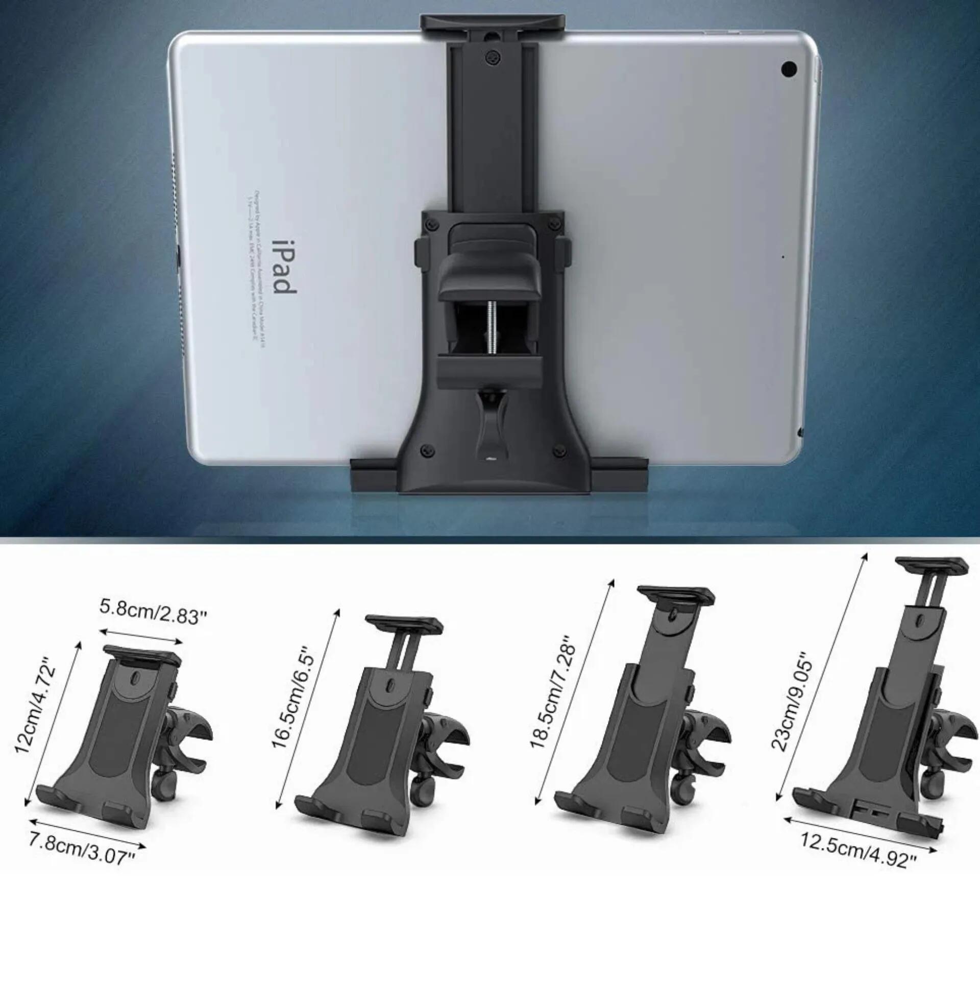 Support universel smartphone tablette vélo home trainer 4-12 pouces 360° 6/7