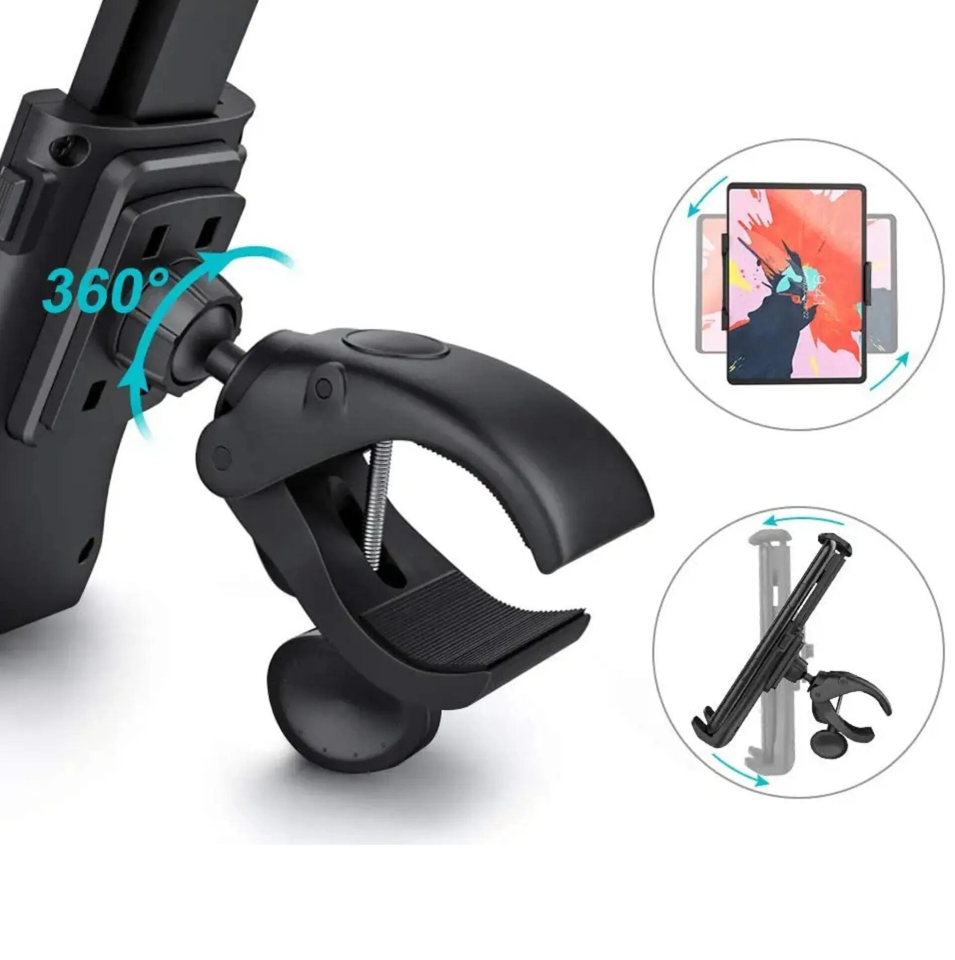 Support universel smartphone tablette vélo home trainer 4-12 pouces 360° 5/7