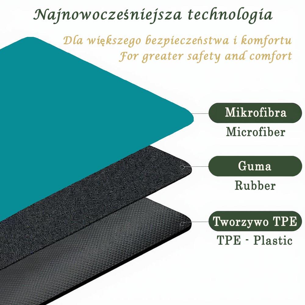 Mata do jogi Hi-tech 6mm +Wodoodporna torba, 3 materiały dla większej wygody7 6/7