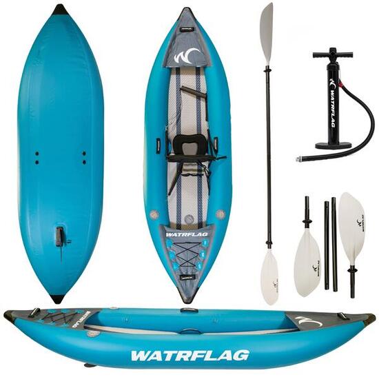 Opblaasbare dropstitch Solo Touring Kayak 320 SET - 1 Persoons