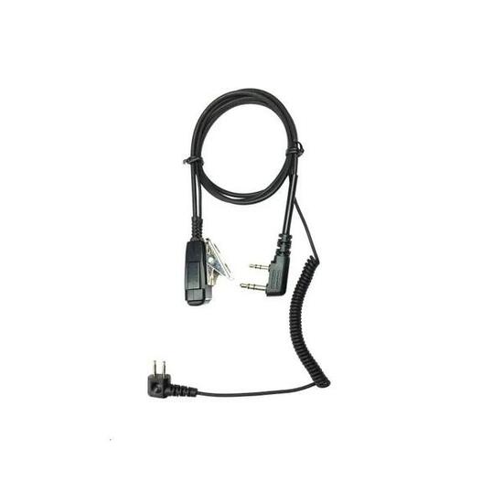 Cable Micro Pour Casque Peltor SportTac - Talkie Walkie Midland CT et Kenwood TK