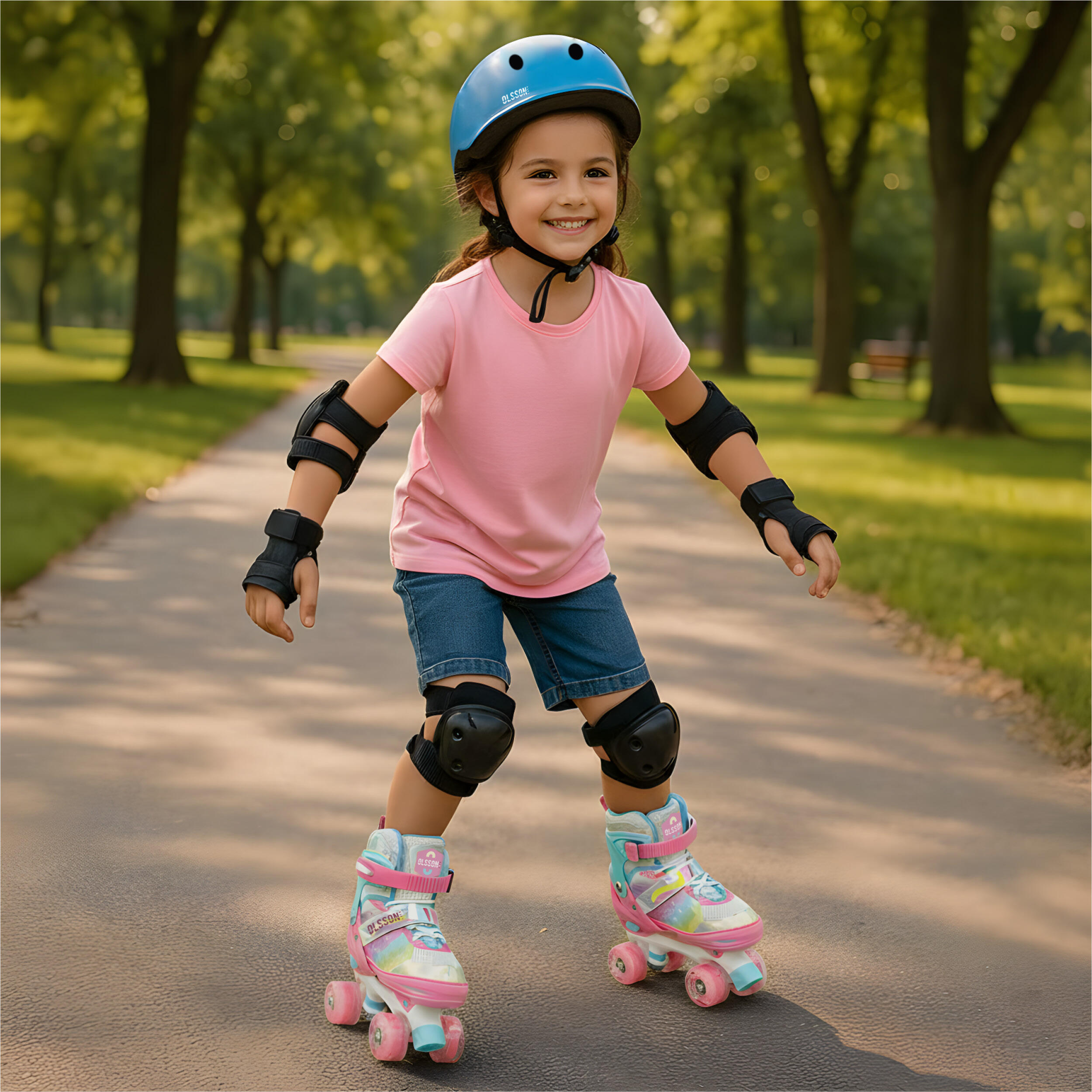 Pattini A Rotelle Regolabili OHMG Super Blades X Pro Per Bambini – Ruote LED, Cuscinetti ABEC-7, Regolazione Taglia 27-41 - 2