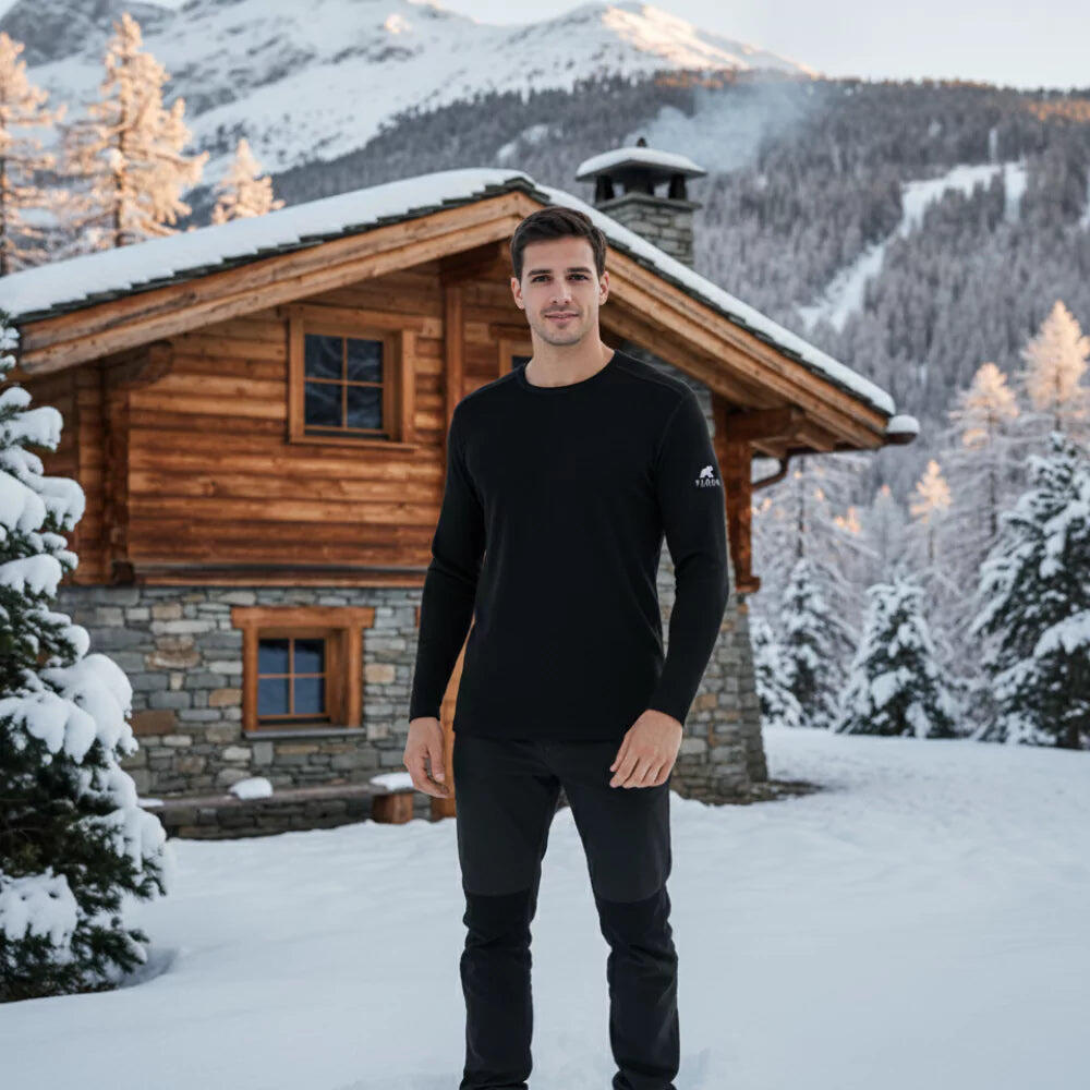 T-shirt homme 100% laine de mérinos manches longues - Finn 210 3/6