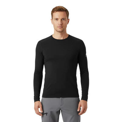 Heren-t-shirt met lange mouwen van 100% merinowol - finn 210