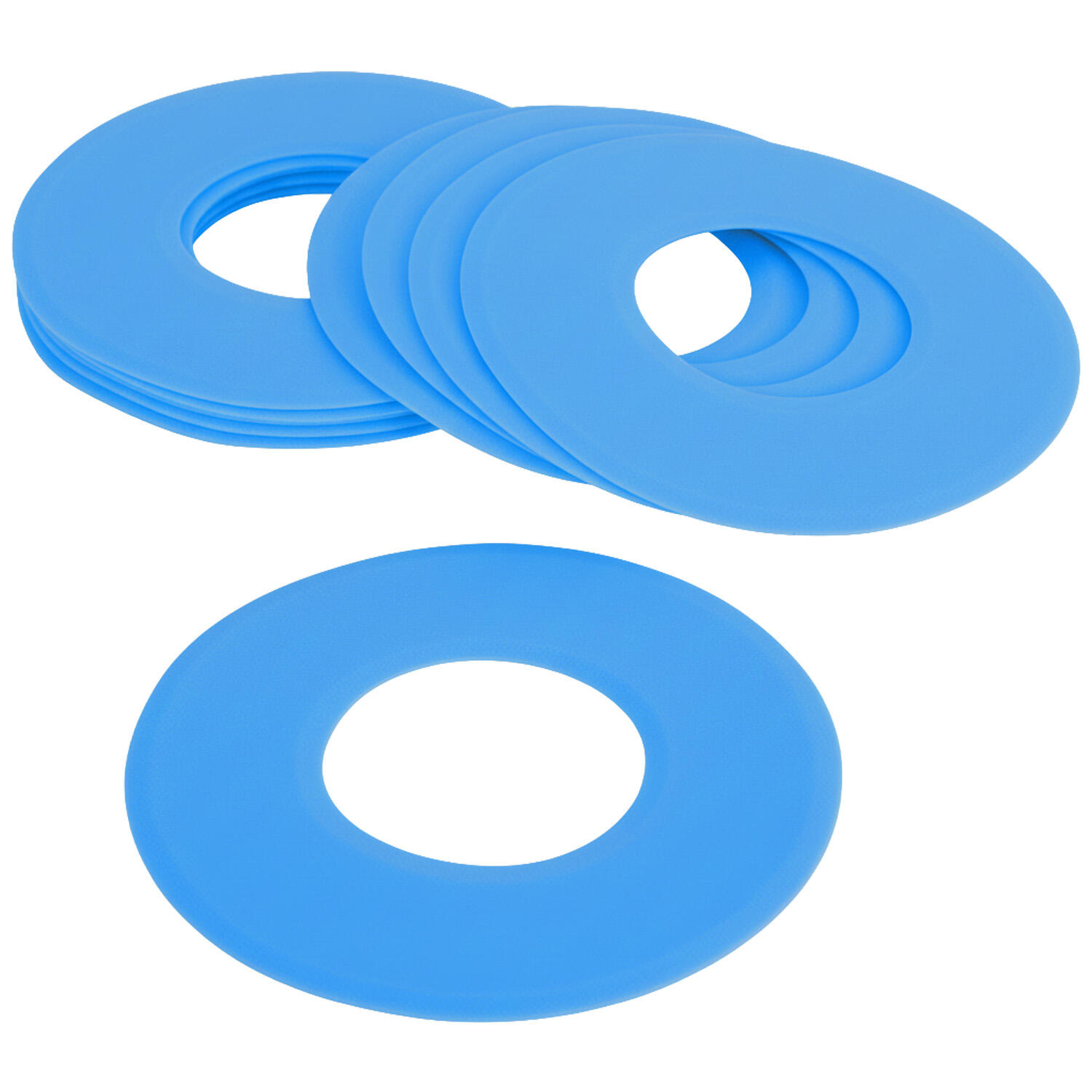 Set 10 Aros Planos Zastor Sol-Ring - Azul 3/4