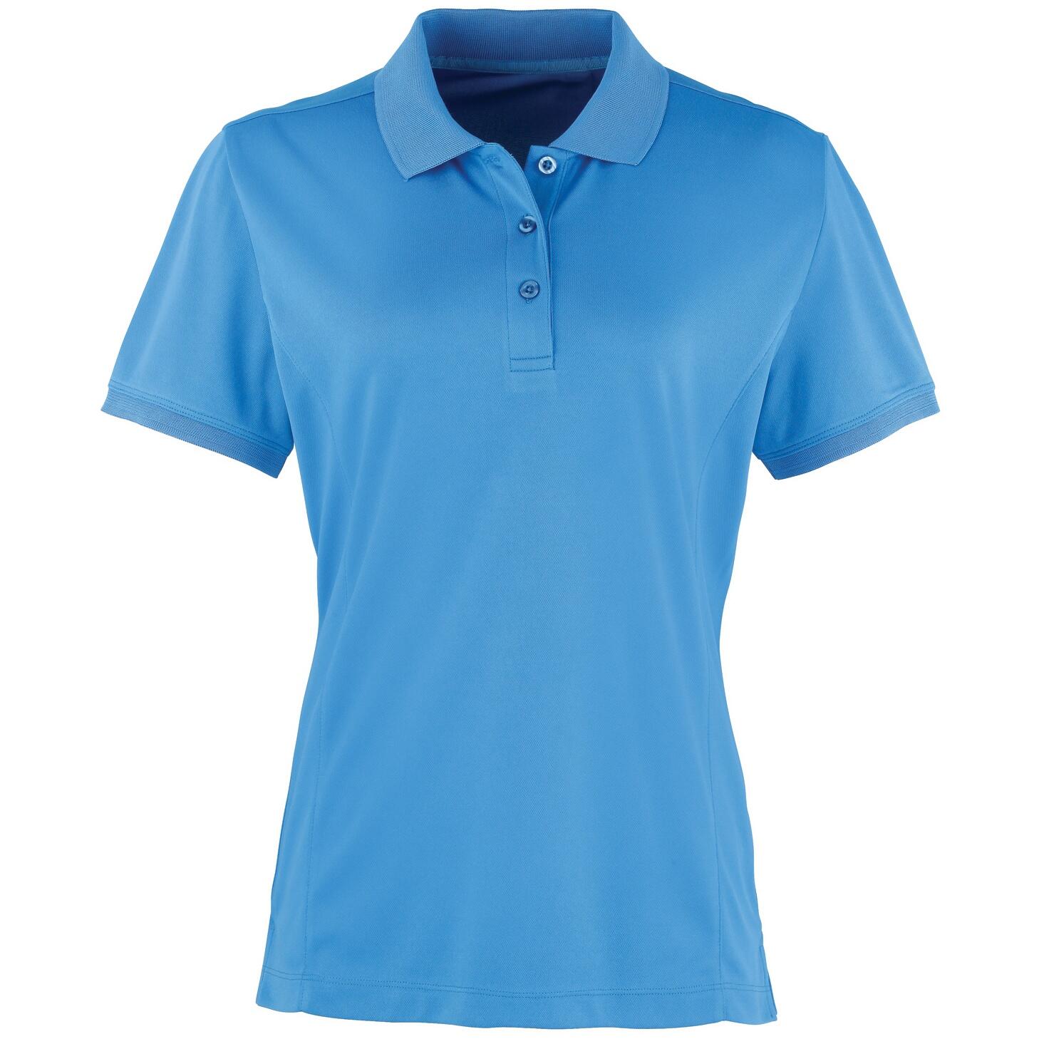 Premier Womens/Ladies Coolchecker Short Sleeve Pique Polo T-Shirt