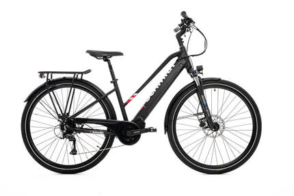 Rower elektryczny GERMINA trekkingowy 28 damski 90km silnik centralny