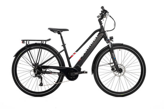 Rower elektryczny GERMINA trekkingowy 28 damski 90km silnik centralny