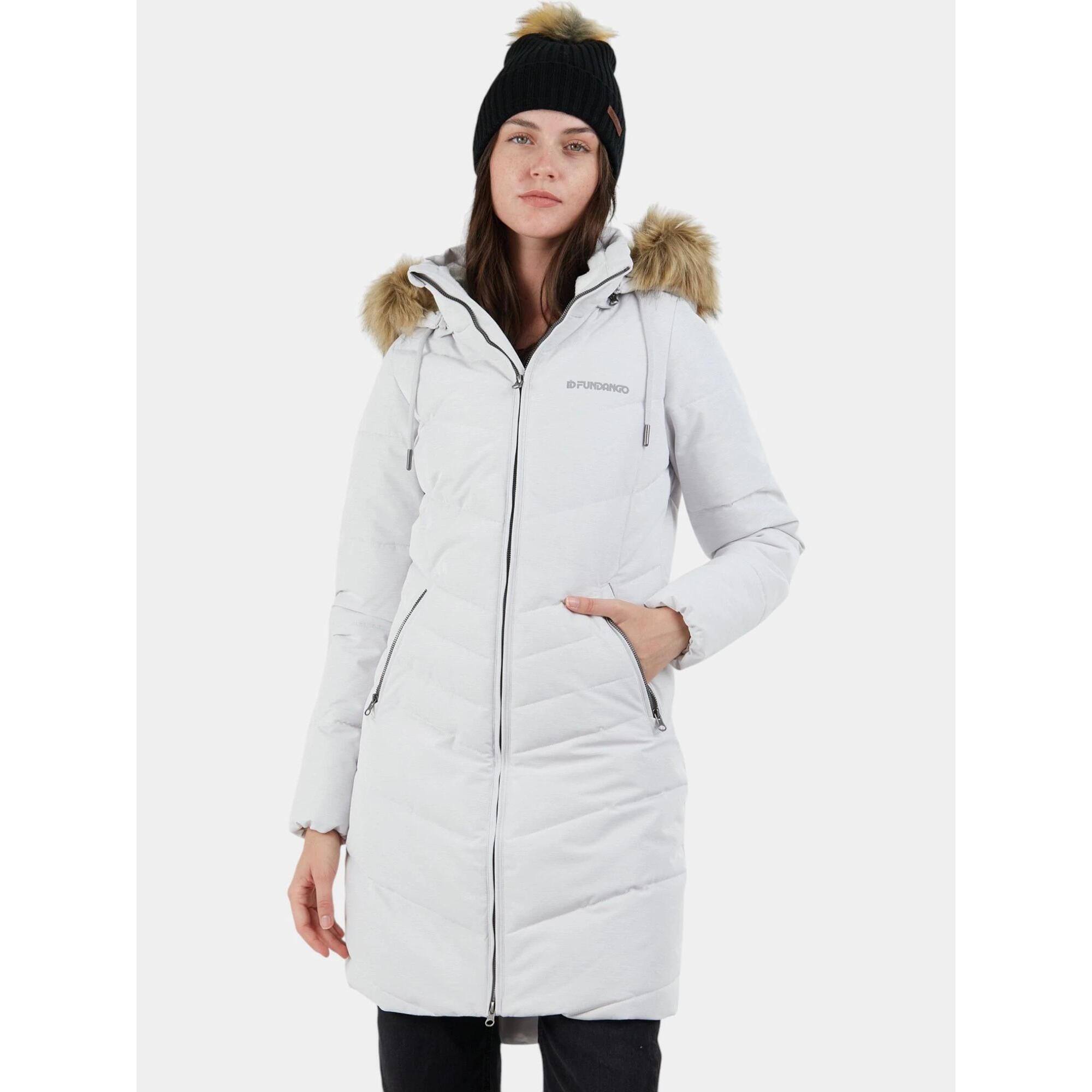 Fundango - Manteau D'Hiver Femme Puppis - Doudoune Synthétique - Blanc - 38 S - Decathlon