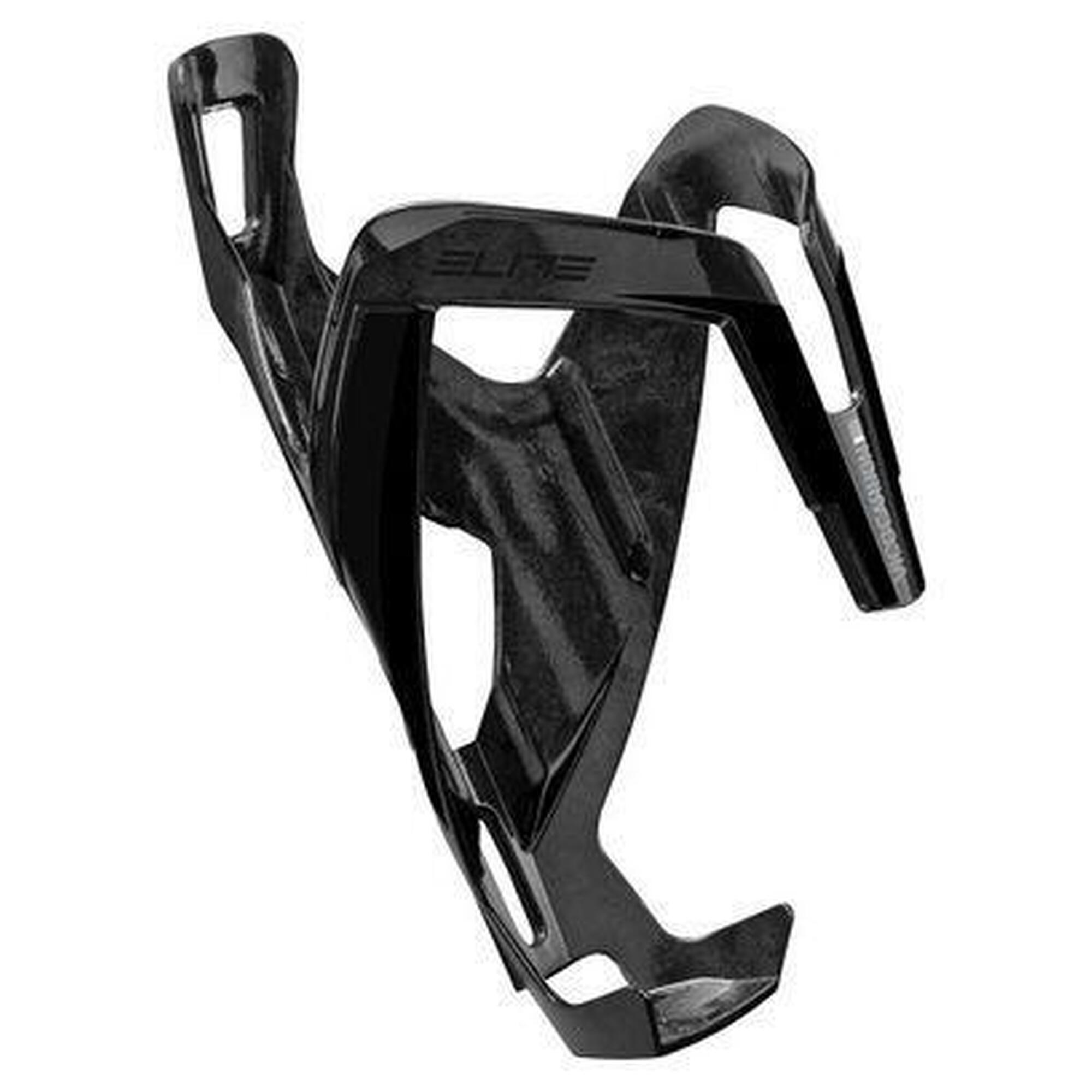 Koszyk na bidon Vico Carbon, czarny błyszczący