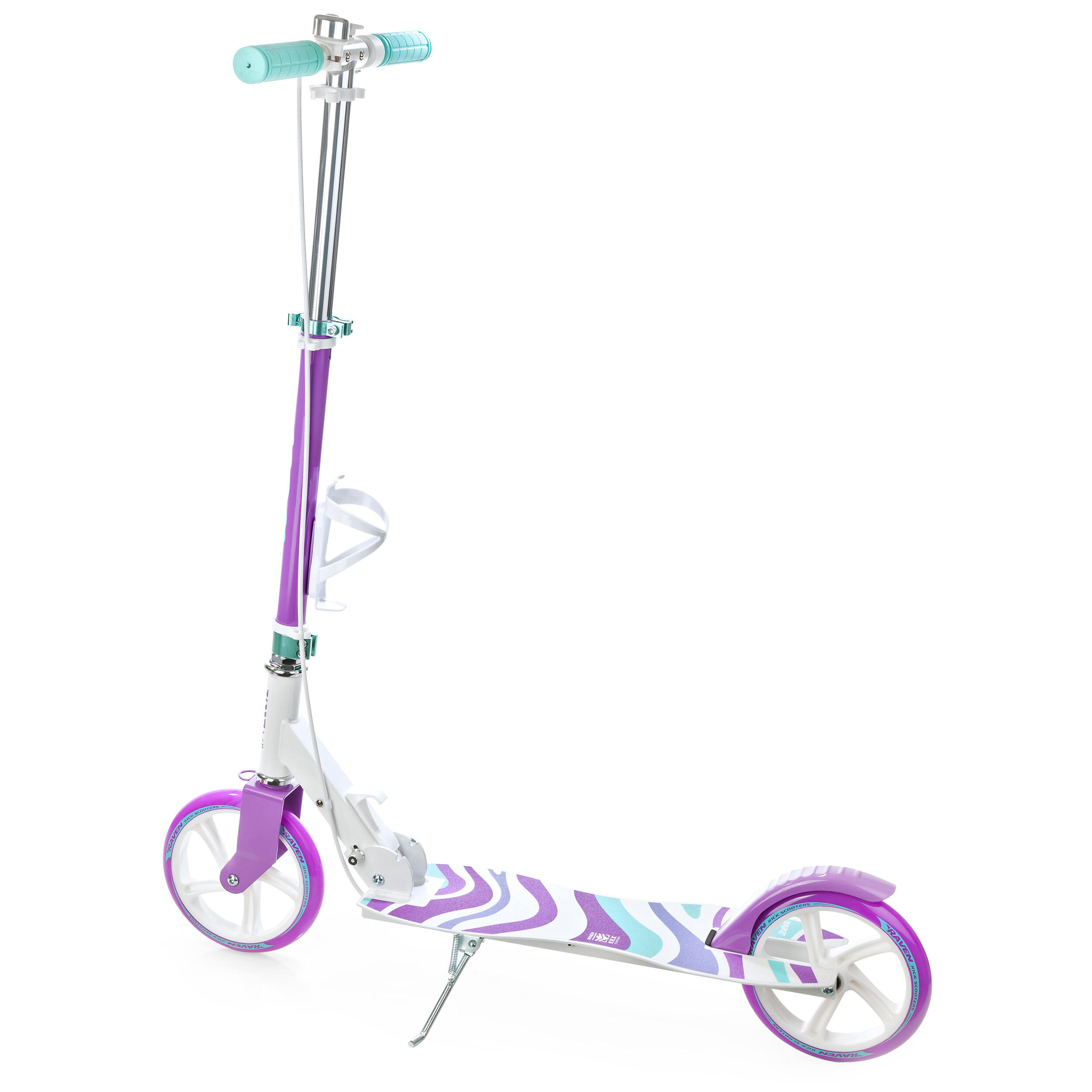 Trottinette pliante Zea Violet/Blanc avec frein 200mm Raven 7/7