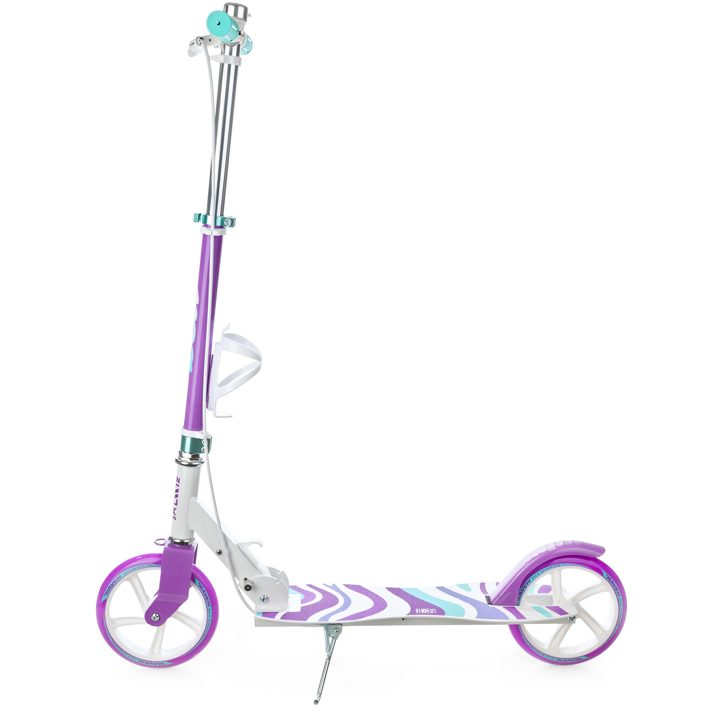 Trottinette pliante Zea Violet/Blanc avec frein 200mm Raven 6/7