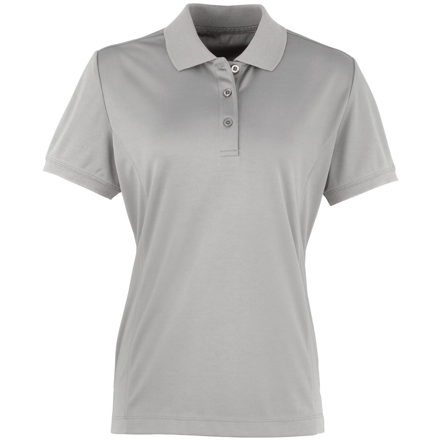 Premier Womens/Ladies Coolchecker Short Sleeve Pique Polo T-Shirt