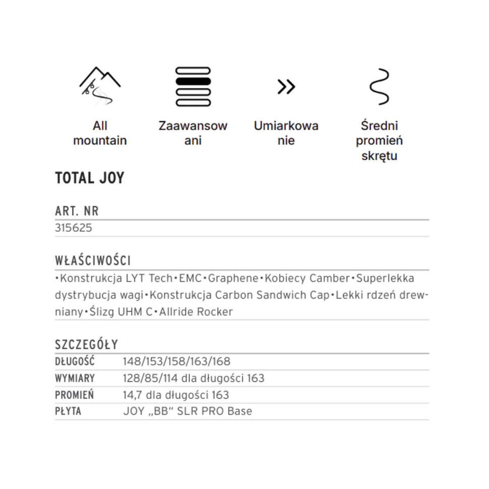 Narty zjazdowe HEAD Total Joy + Protector SLR 11 GW 2026