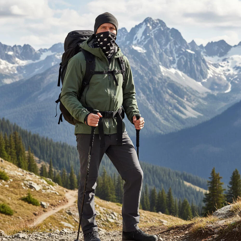 Reversible merino neck warmer 3/4