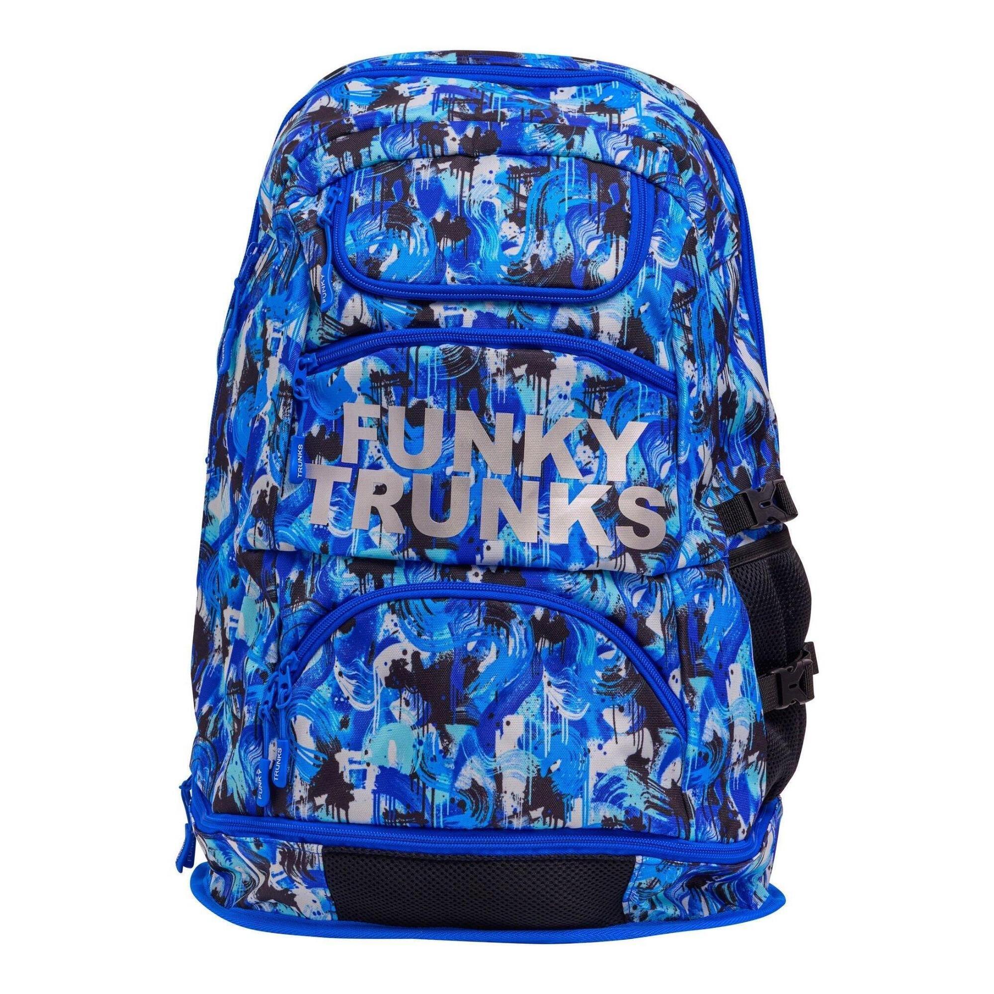 Funky Trunks - Sac À Dos Funky Trunks Elite Squad You Messer - Sac À Dos - Blanc|bleu|noir - 36 L - Decathlon