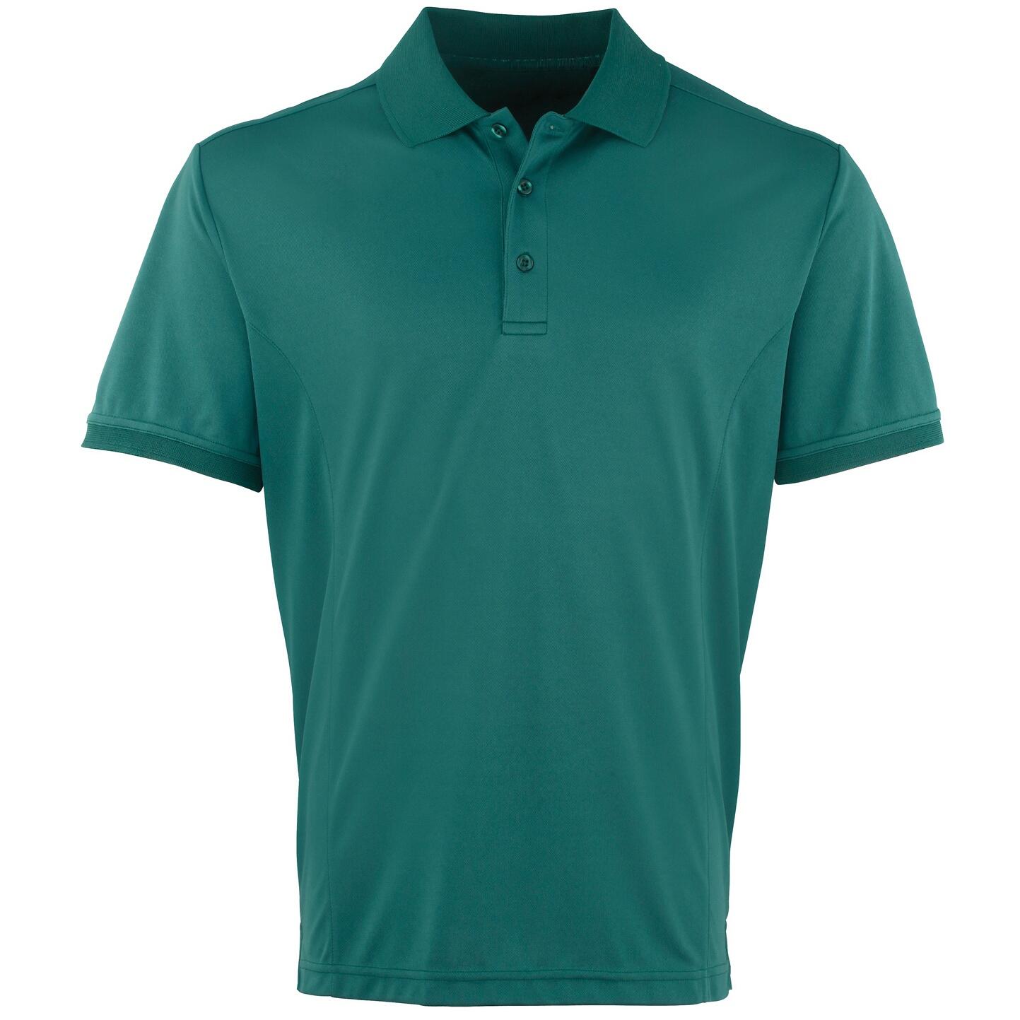 Premier Mens Coolchecker Pique Short-Sleeved Polo Shirt