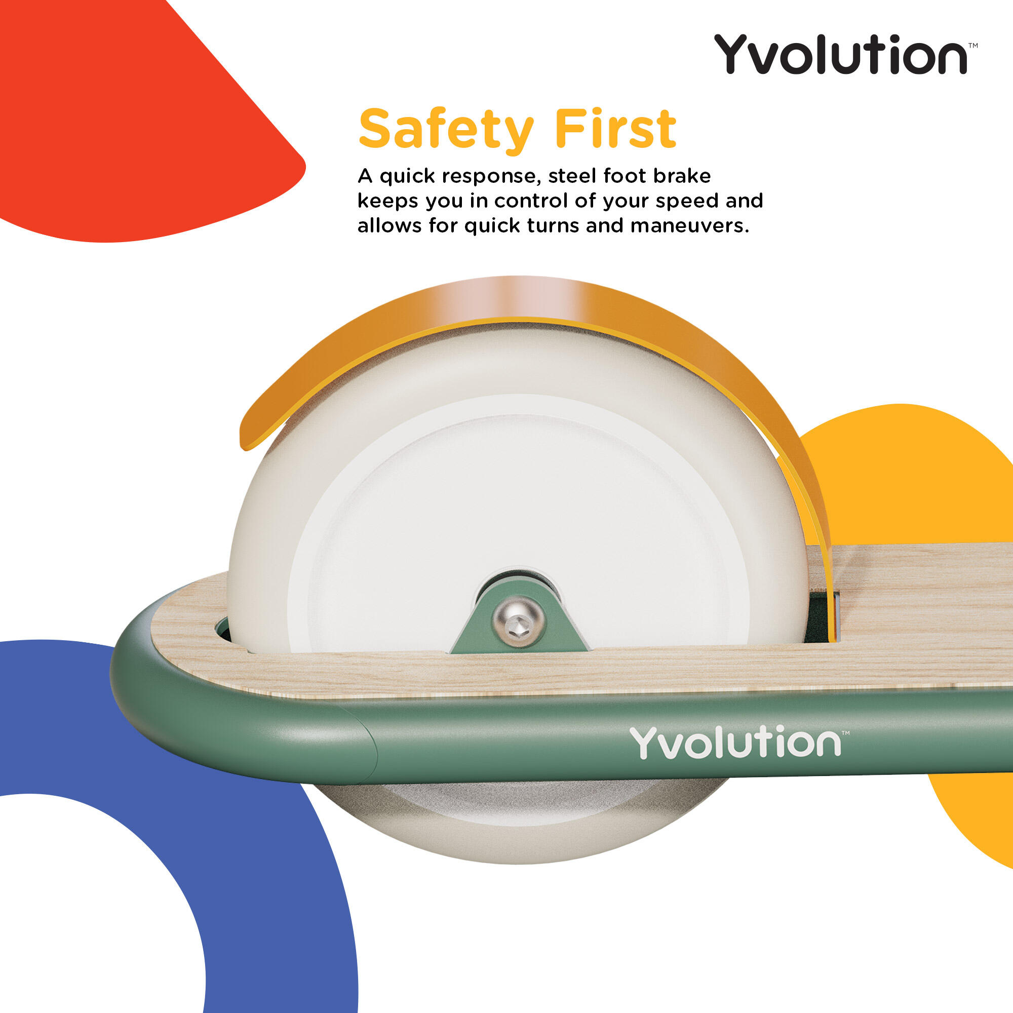 Yvolution Scoot Classic 2-Rad Scooter, klappbar und höhenverstellbar für Kinder 4/7