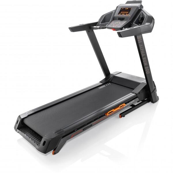 KETTLER Laufband - Alpha Run 800 - LCD Bildschirm - Bluetooth - Unterstützung Tablet