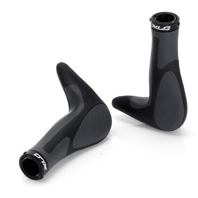 Xlc ergonomische handvatten met bar-ends, 22.2 mm, zwart