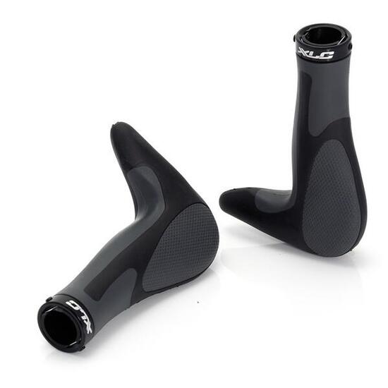 Impugnature XLC HITCH con Bar-End Nero/Grigio.