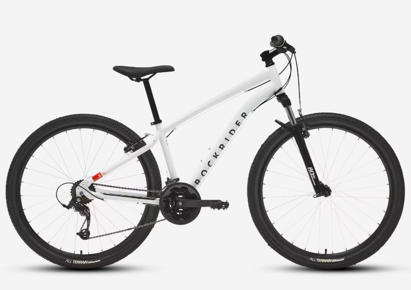 ROCKRIDER Segunda Vida -  Bicicleta BTT de Passeio EXPL 50 Cinzento-claro - Muito Bom
