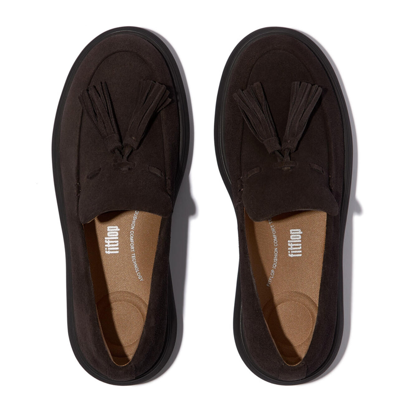 FITFLOP FitFlop IQ-Comff Tassel Suede Loafers  CHOCOLADEBRUIN 42 5/7